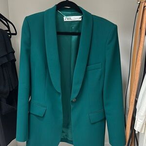 Zara Teal Blazer for Women